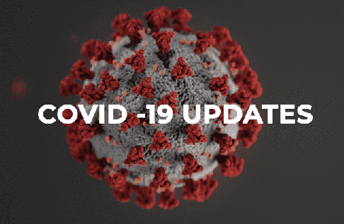Closeup image of the COVID-19 virus.